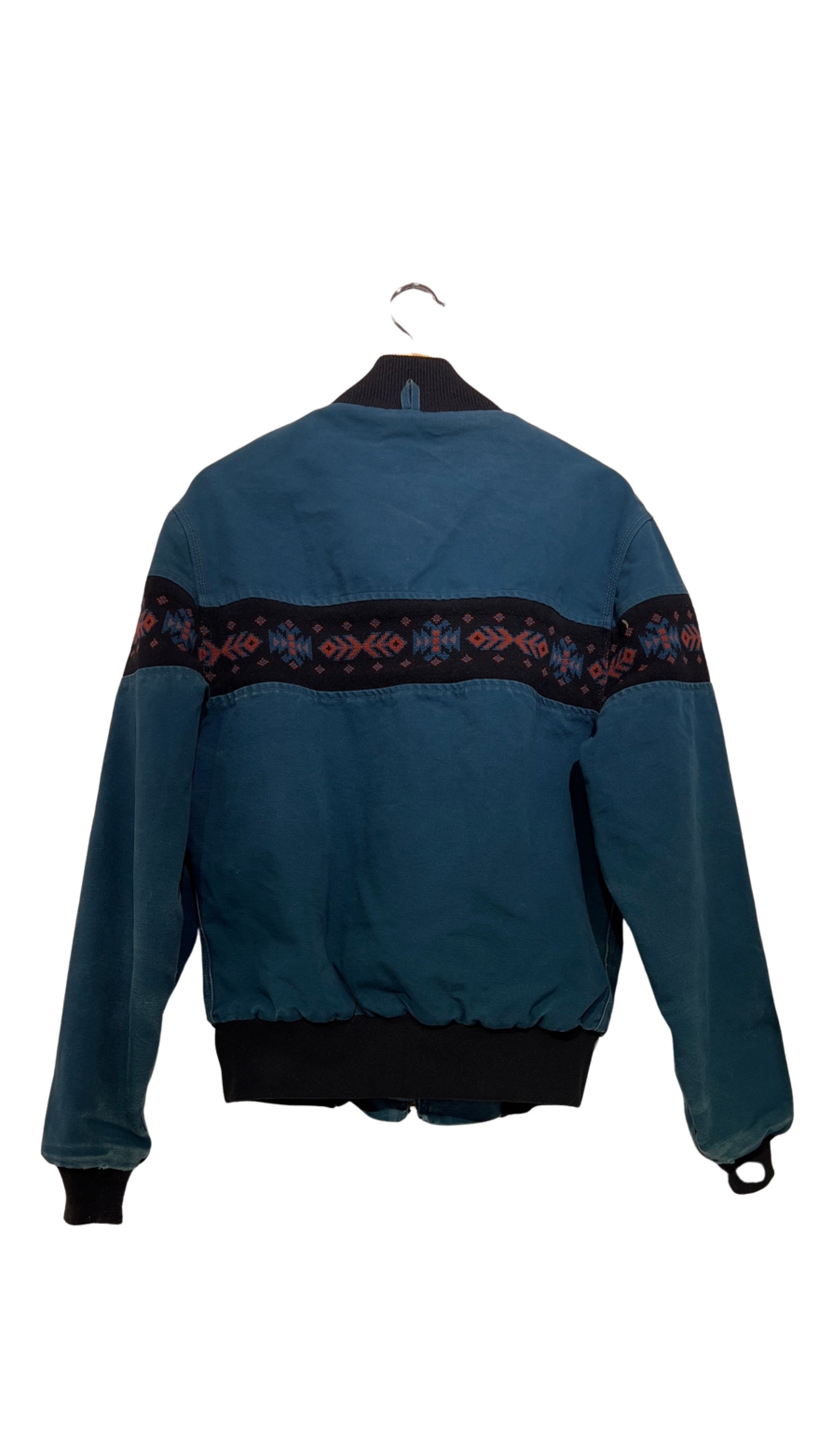 Vintage Rare 90s Carhartt Aztec Bomber Jacket KIF Vintage