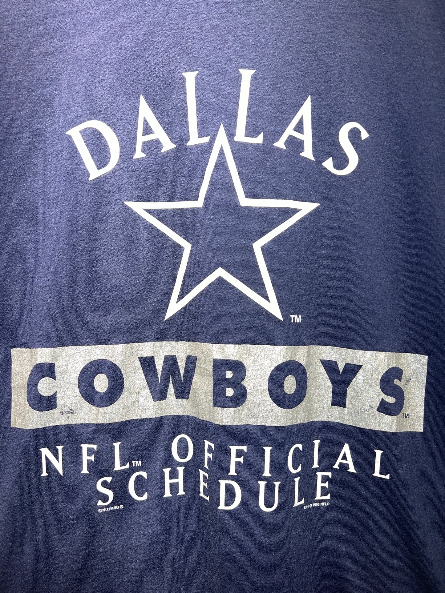Vintage 1995 Dallas Cowboys Schedule Tee
