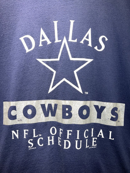 Vintage 1995 Dallas Cowboys Schedule Tee
