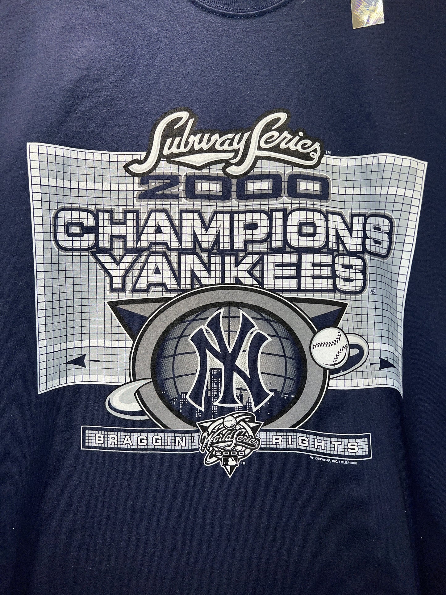 Vintage DS 2000 Yankees Subway Series Navy Tee