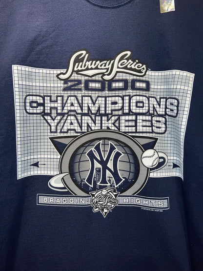 Vintage DS 2000 Yankees Subway Series Navy Tee