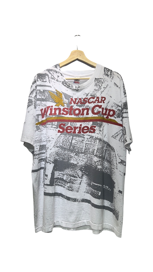 Vintage 1992 Winston Cup Nascar All Over Print Tee