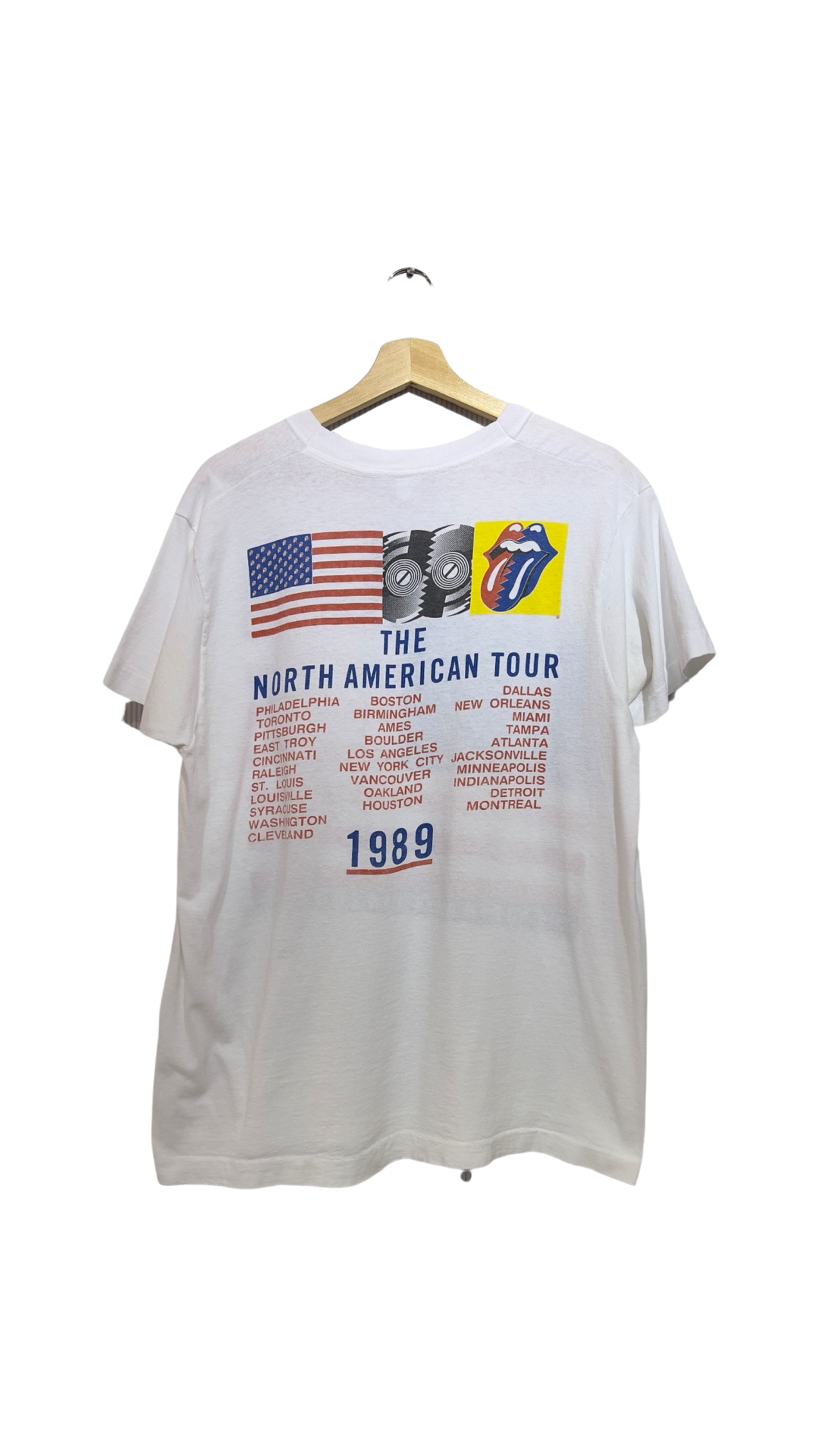 Vintage 1989 Rolling Stones Steel Wheels Tour Tee