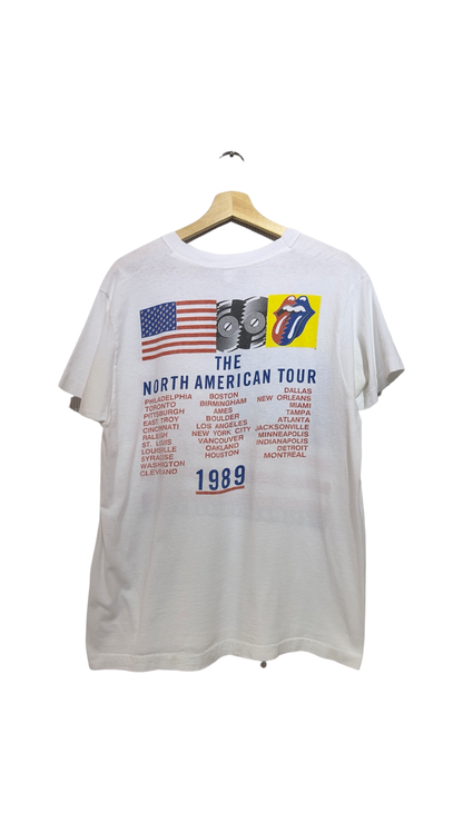 Vintage 1989 Rolling Stones Steel Wheels Tour Tee