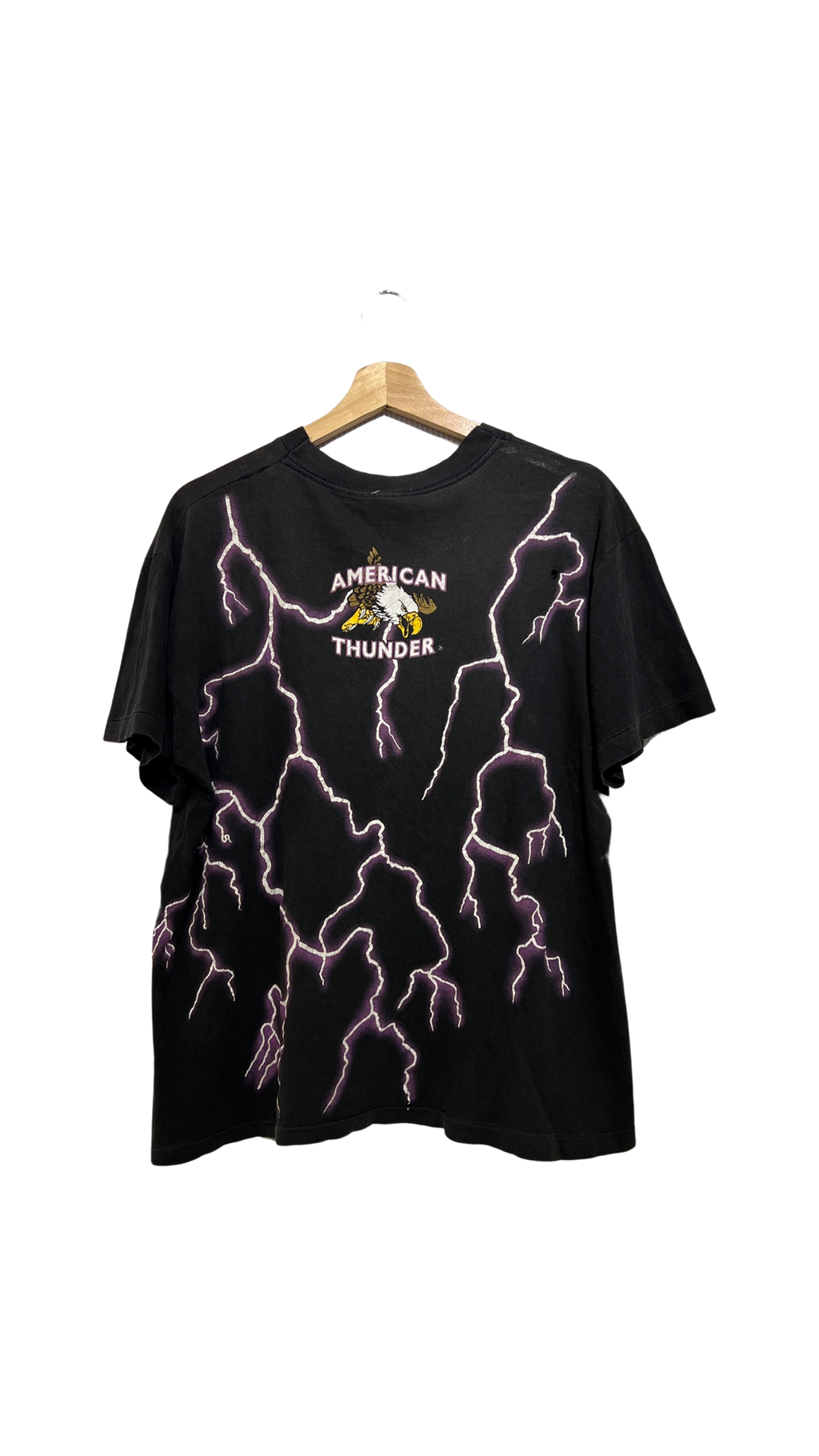 Vintage 90s Bulldog American Thunder All Over Print Tee KIF Vintage