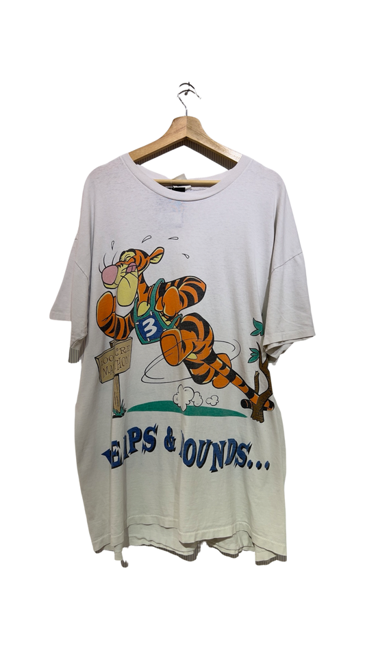 Vintage 90s Winnie The Pooh Leaps & Bounds All Over Print Tee