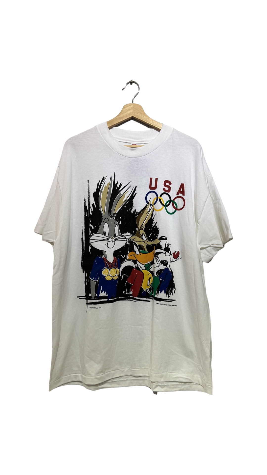 Vintage 1995 Looney Tunes Atlanta Olympics Tee