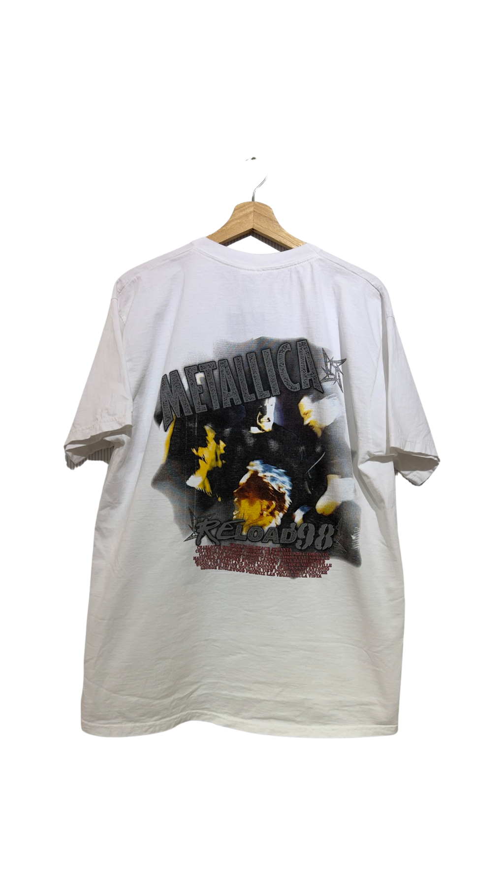 Vintage 1998 Metallica Reloaded Pushhead Tour Tee KIF Vintage