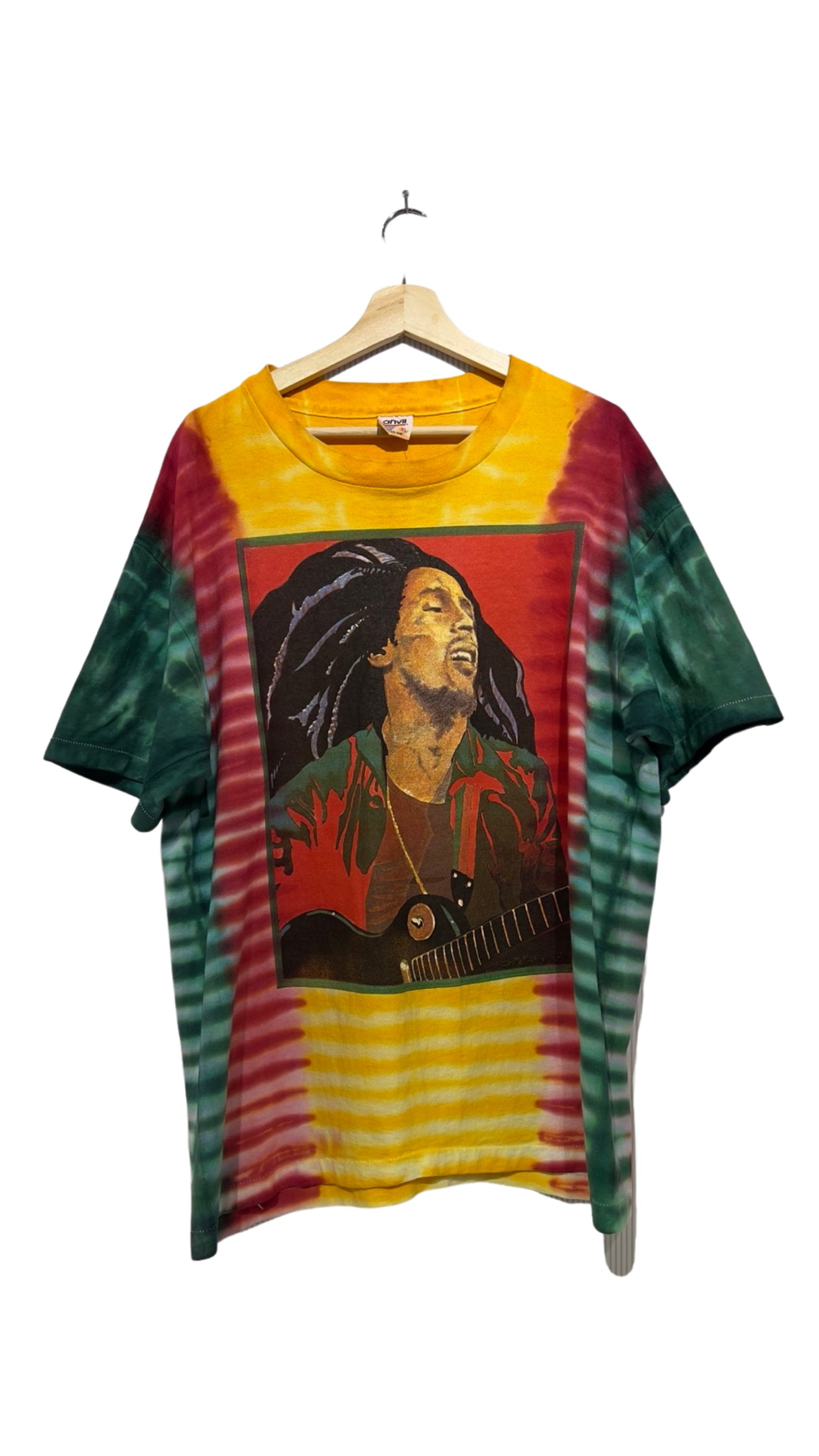 Vintage Rare 1994 Bob Marley Life You're Living Tie Dye Tee