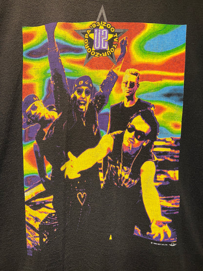Vintage 1993 U2 Zooropa European Tour Tee