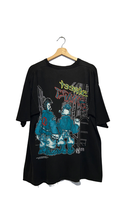 Vintage 1994 Popeye & Bluto Double Sided Tee