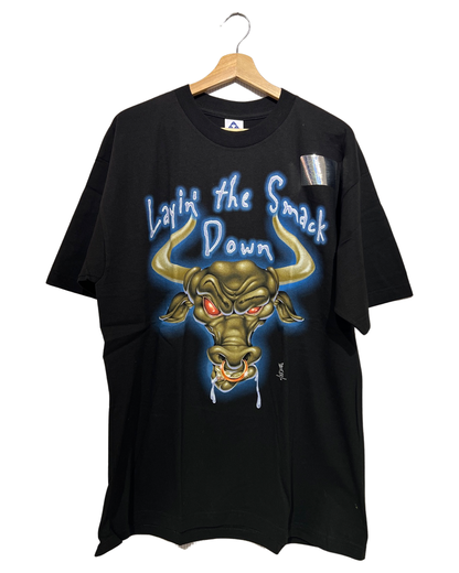 Vintage Deadstock 1998 The Rock Layin The Smackdown WWF Tee