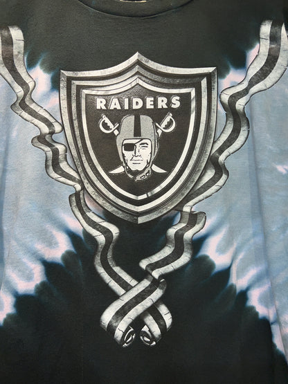 Vintage 90s Oakland Raiders Tie Dye Tee