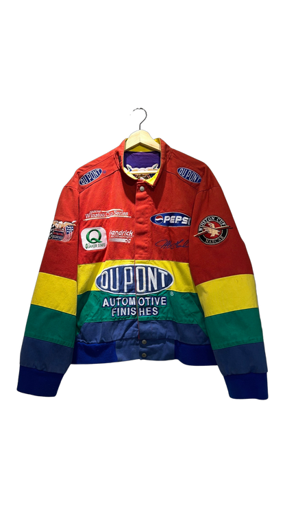 Vintage 90s Jeff Hamilton Dupont Nascar Jacket