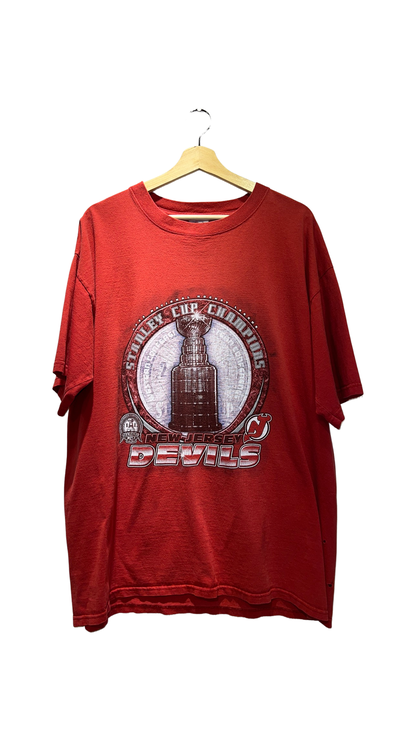 Vintage 2003 Distressed New Jersey Devils Stanley Cup Tee