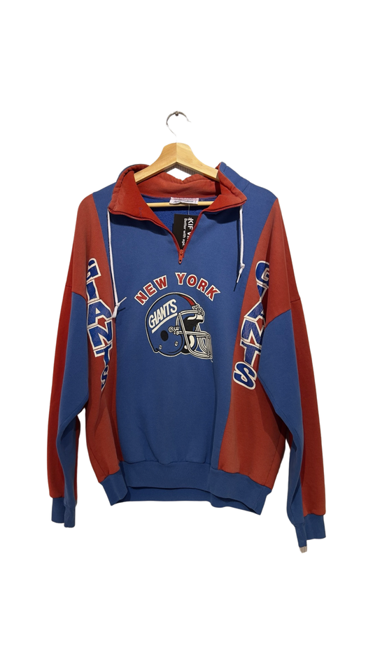 Vintage 80s New York Giants Quarter Zip Sweatshirt