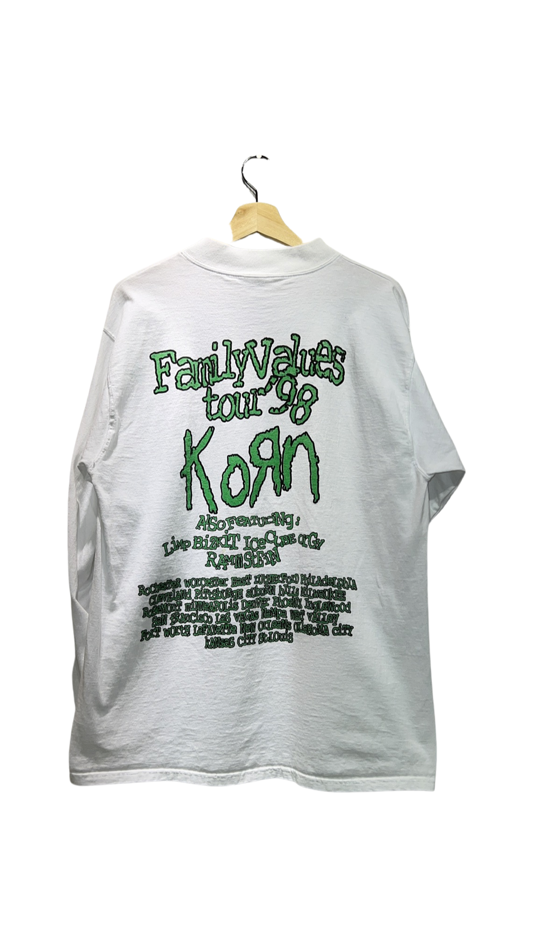Vintage 1998 Korn Family Values LS Tour Tee