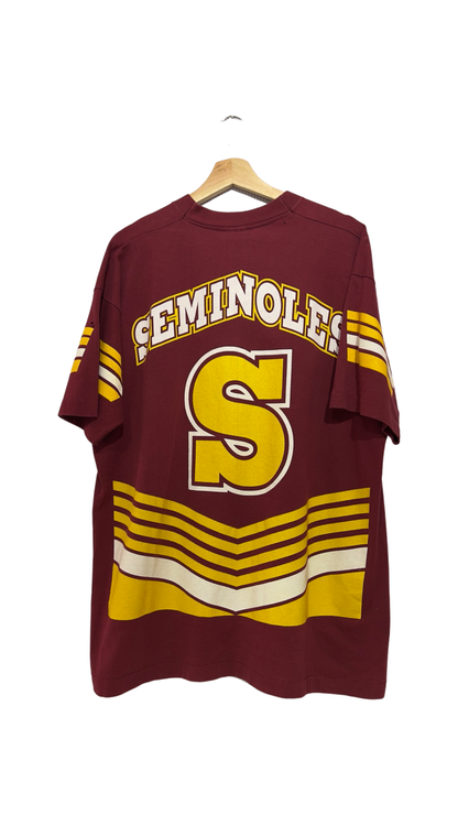 Vintage 90s Florida State Seminoles All Over Print Tee