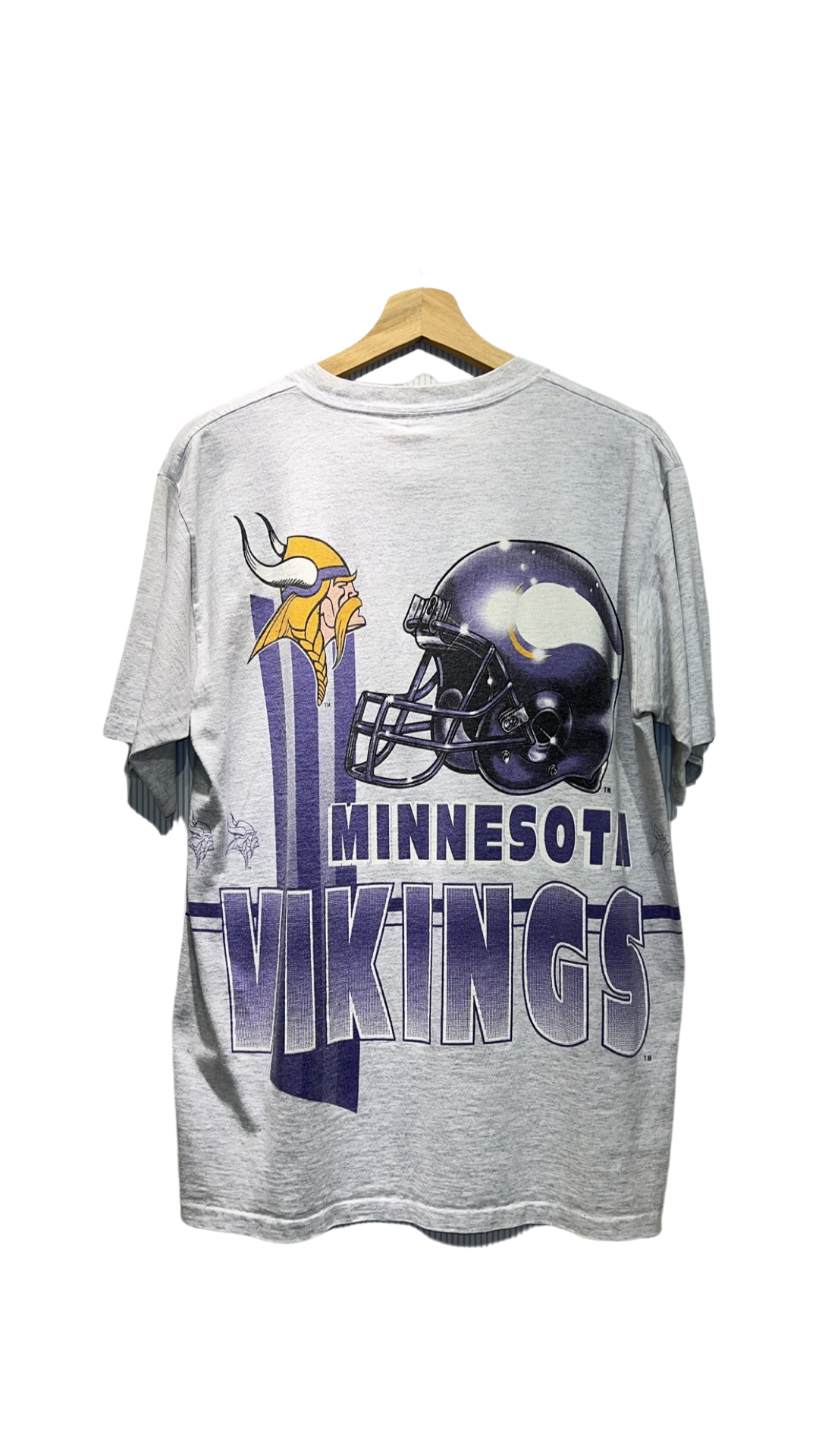 Vintage 1993 Minnesota Vikings AOP Tee Vintage Woodbury