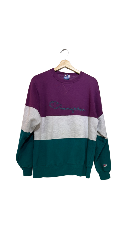 Vintage 90s Champion Color Blocked Crewneck