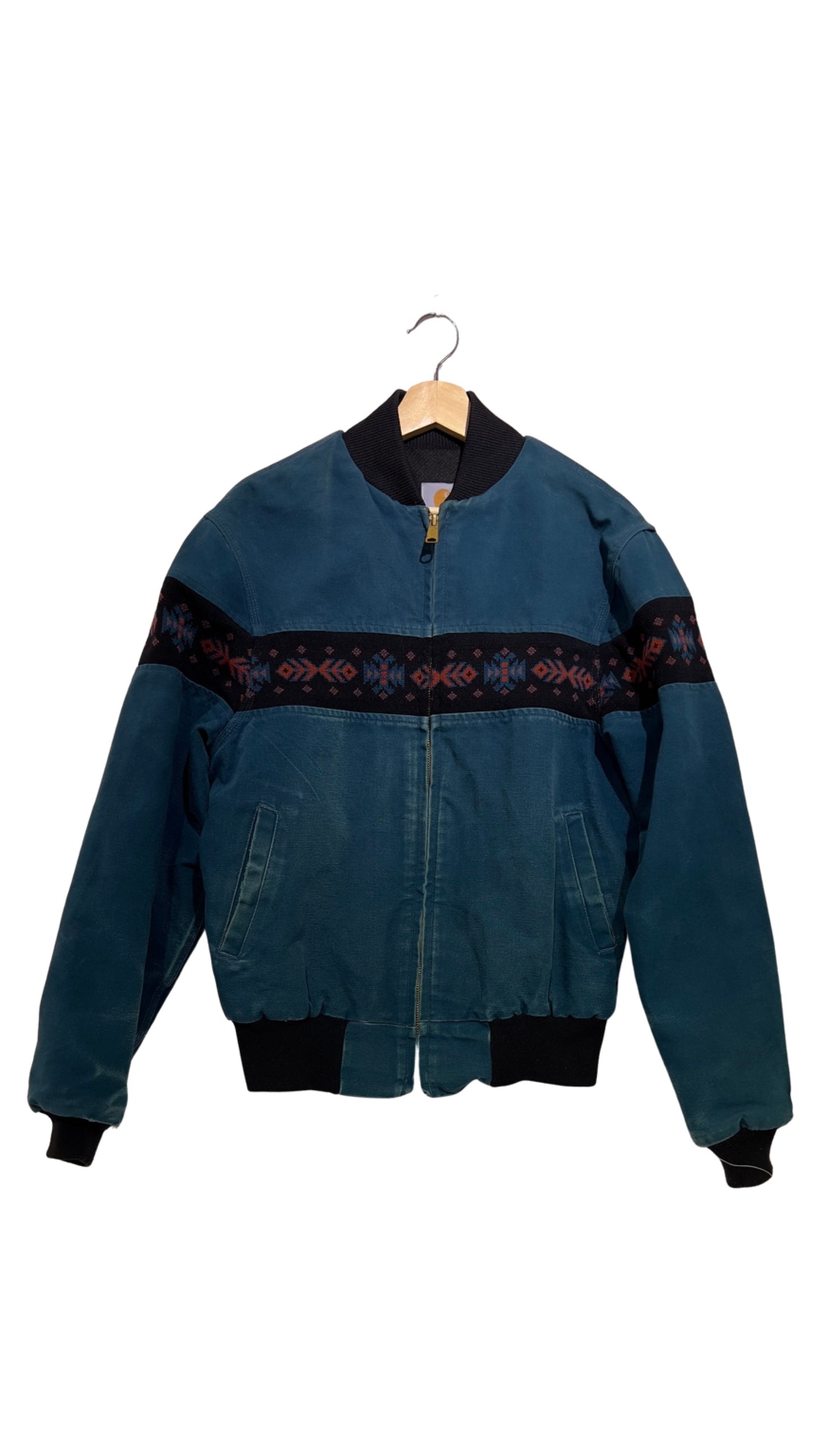 Vintage Rare 90s Carhartt Aztec Bomber Jacket