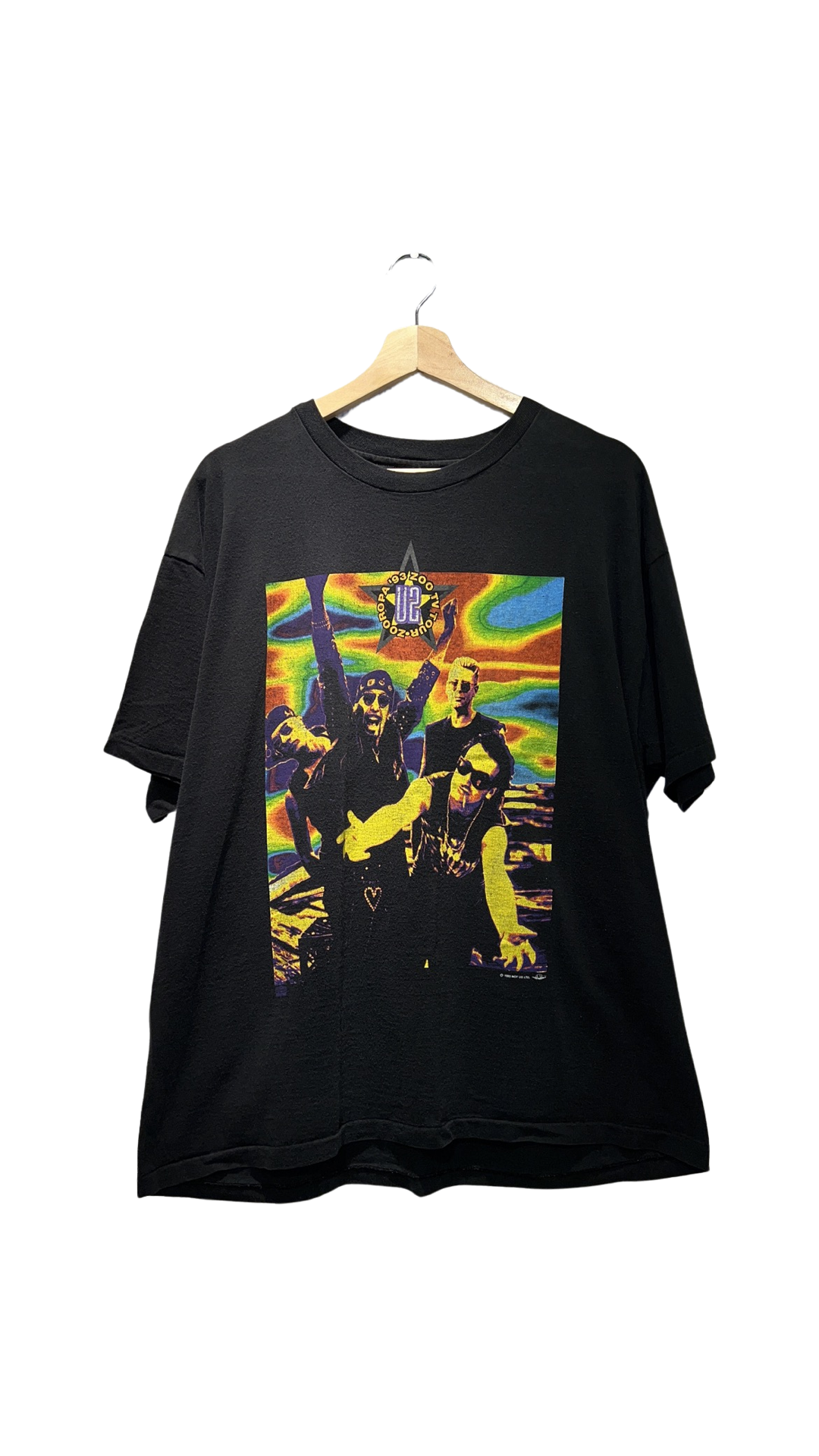 Vintage 1993 U2 Zooropa European Tour Tee