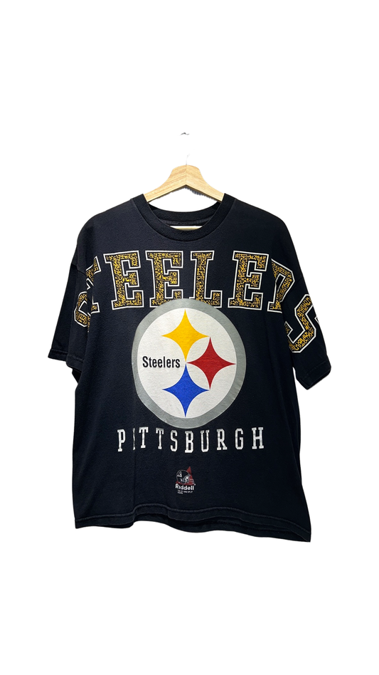 Vintage 90s Pittsburgh Steelers Spellout Tee