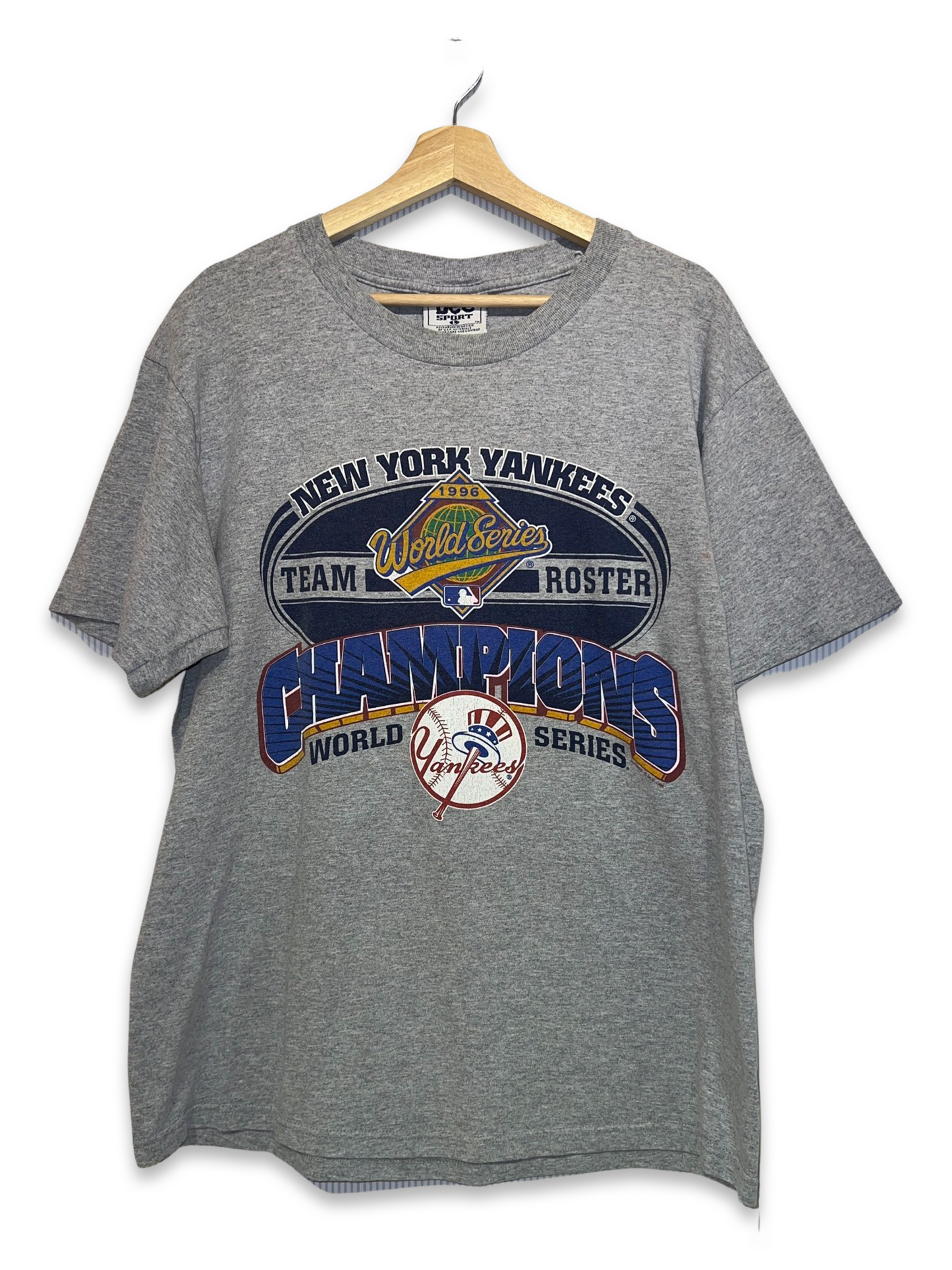 Vintage 1996 New York Yankees Team Roster Champions Tee